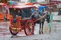 Carriage on the street in Bukittinggi, Indonesia