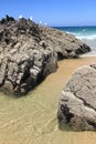 Carriagem beach rocks