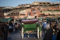 Carriages on the streets of Marrakesh.