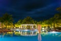 Carribean Hotel Pool Royalty Free Stock Photo
