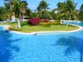 Carribean resort pool Royalty Free Stock Photo