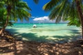 Carribean sea, beautiful panoramic view Royalty Free Stock Photo