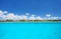 Carribean sea and exotic coastline landscape, Punta Cana Royalty Free Stock Photo