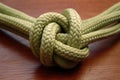carrick bend knot for joining heavy ropes Royalty Free Stock Photo