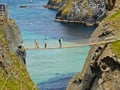 Carrick-a-Rede rope bridge Royalty Free Stock Photo