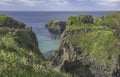 Carrick-a-Rede Rope Bridge a famous rope bridge near Ballintoy in County Antrim in Northern Ireland