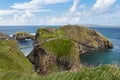 Carrick-a-Rede Rope Bridge near Ballintoy in County Antrim, Northern Ireland Royalty Free Stock Photo