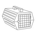 Carrier with grid for animals, cats, dogs, animal care