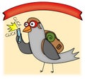 Carrier Pigeon drawing