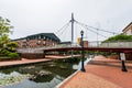 Carroll Creek Promenade Park in Federick, Maryland Royalty Free Stock Photo