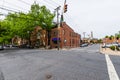 Carroll Creek Promenade Park in Federick, Maryland Royalty Free Stock Photo