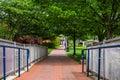 Carroll Creek Promenade Park in Federick, Maryland Royalty Free Stock Photo