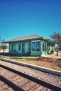 Carrollton Train Depot a Historical Site in Carrollton Texas Royalty Free Stock Photo