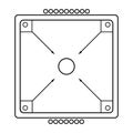 carrom board icon design