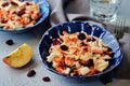 Carrot apple dried cranberries slaw