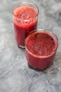 Carrot-beet juice in glass Royalty Free Stock Photo