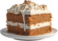 Carrot cake, Close-up of delicious-looking carrot cake.