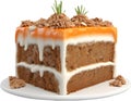 Carrot cake, Close-up of delicious-looking carrot cake.