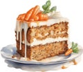 Carrot cake, Close-up of delicious-looking carrot cake.