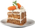 Carrot cake, Close-up of delicious-looking carrot cake.