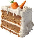 Carrot cake, Close-up of delicious-looking carrot cake.