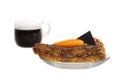 Carrot cake with cofee Royalty Free Stock Photo