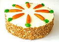 Carrot cake isolated Royalty Free Stock Photo