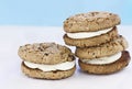 Carrot Cake Raisin Cookies Sandwiches