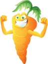 Carrot cartoon posing