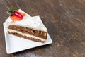 Carrot cheesecake , carrot cake Royalty Free Stock Photo