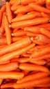 Carrot crop on the counter Royalty Free Stock Photo