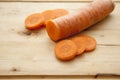 Carrot cut Royalty Free Stock Photo