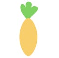 Carrot cute easter vegetables kid cartoon icon vector kid