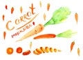 Carrot cutting.