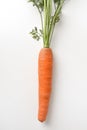 Carrot detail on white background Royalty Free Stock Photo