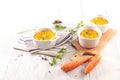 Carrot souffle, french gastronomy Royalty Free Stock Photo