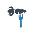 Carrot food icon