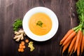 Carrot ginger soup Royalty Free Stock Photo