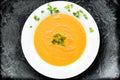 Carrot ginger soup Royalty Free Stock Photo