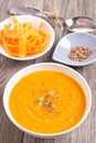 Carrot ginger soup Royalty Free Stock Photo