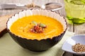 Carrot ginger soup Royalty Free Stock Photo