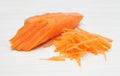 Carrot, grated carrots Royalty Free Stock Photo