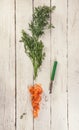 Carrot haulm and skin