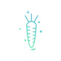 Carrot icon design vector Royalty Free Stock Photo