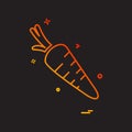 Carrot icon design vector Royalty Free Stock Photo