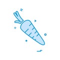 Carrot icon design vector Royalty Free Stock Photo