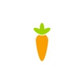 Carrot icon design vector Royalty Free Stock Photo