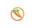 carrot ilustration logo vector