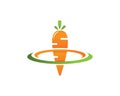 carrot ilustration logo vector