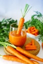 Carrot juice Royalty Free Stock Photo